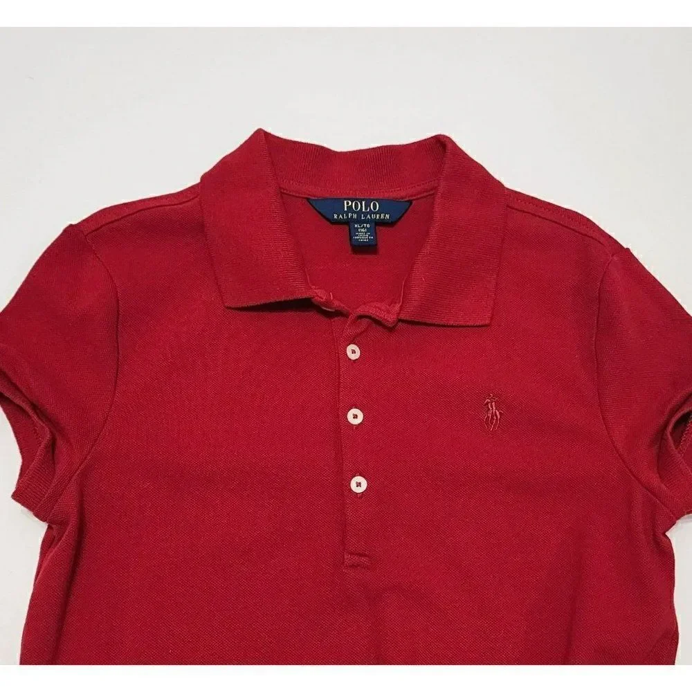 Polo RL‎ Girl's - Size XL/16 - Red Polo dress